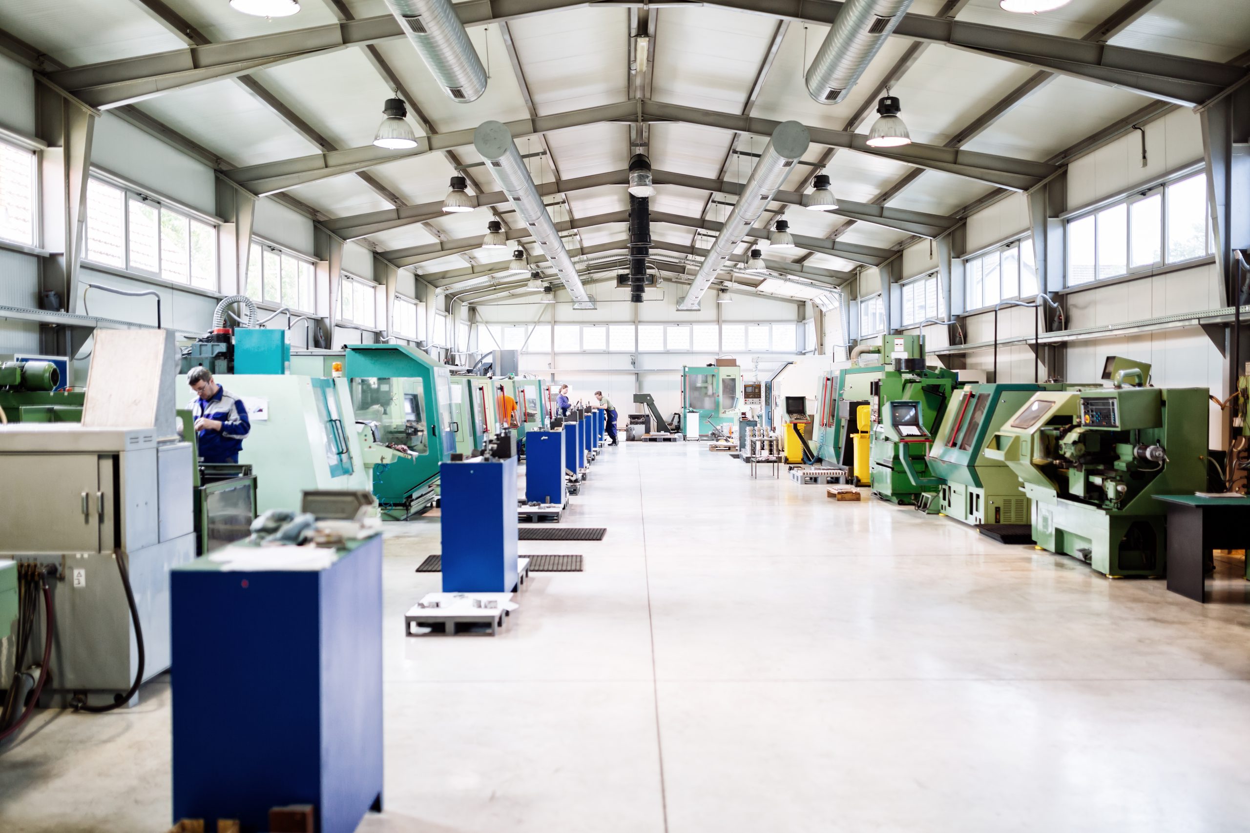Factory equipped with cnc machines Infrastructure