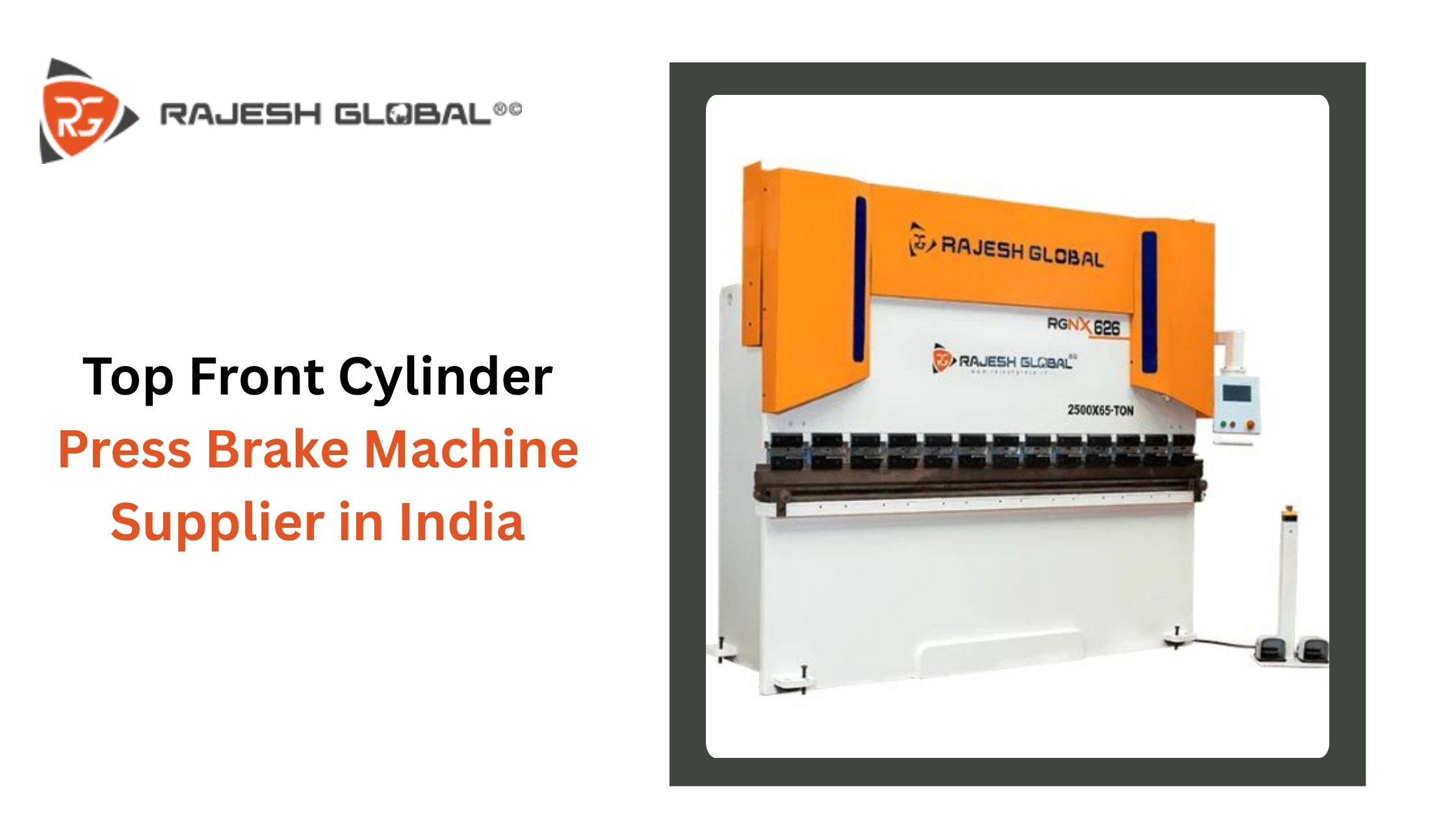 Top Front Cylinder Press Brake Machine Supplier in India